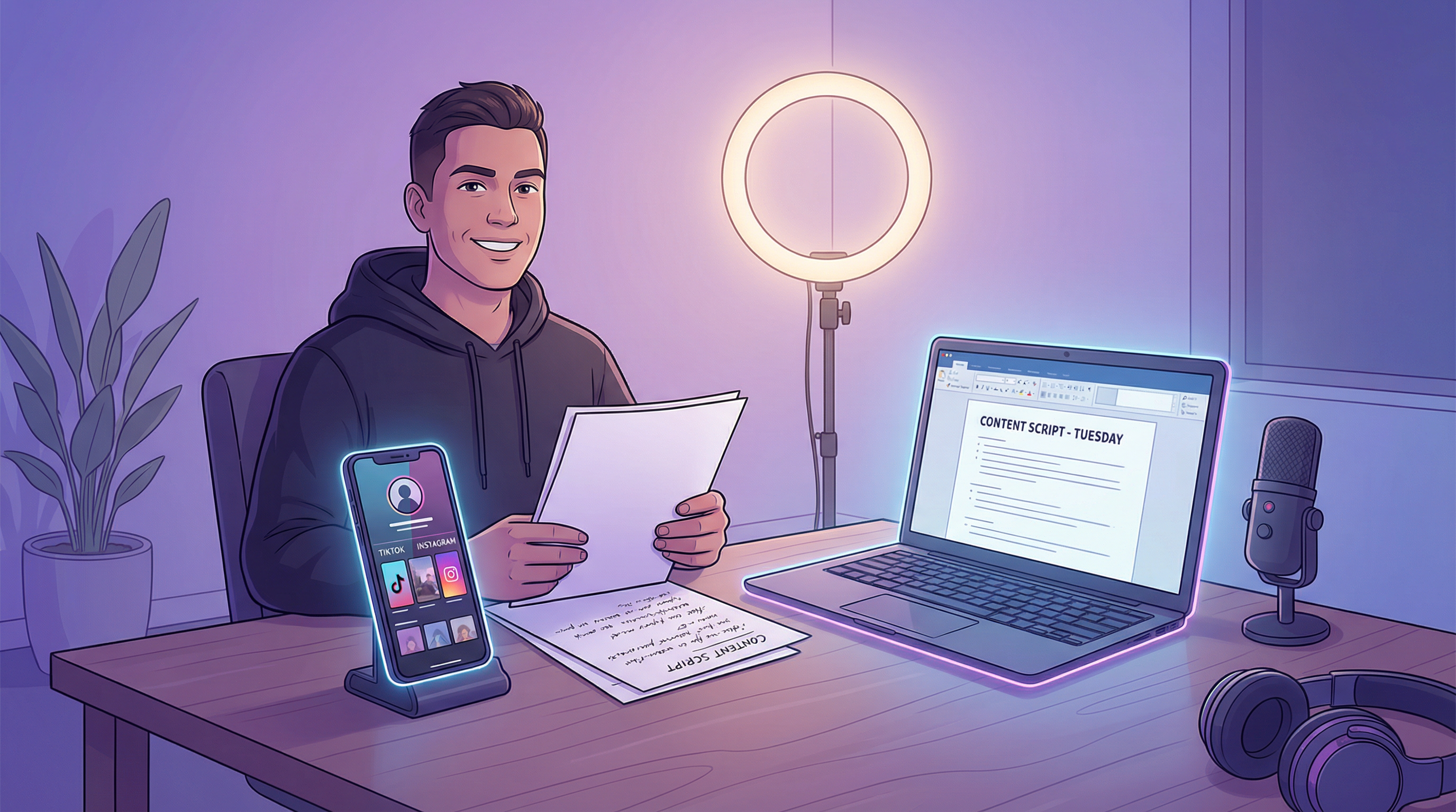 Criador de conteúdo usando ScriptGen